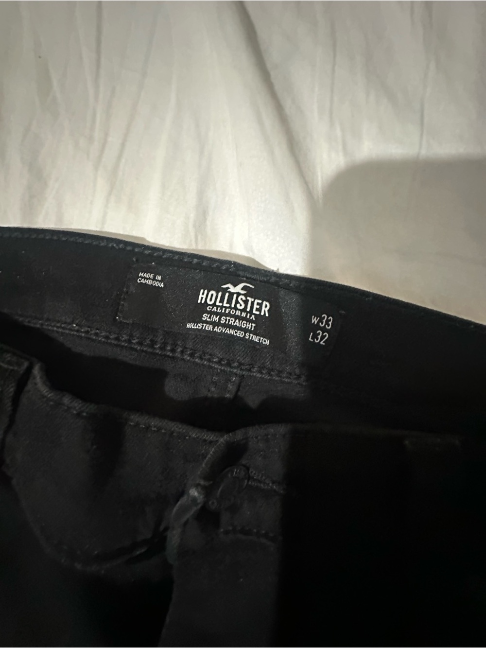 Hollister Slim Straight Black Jeans - Picture 3 of 3